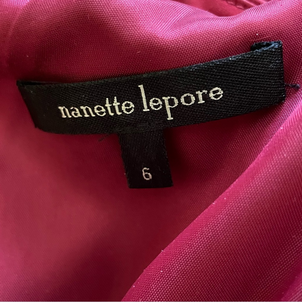 Nanette Lepore Red Dress Size 6 - Picture 2 of 7